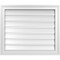 Ekena Millwork Vertical Surface Mount PVC Gable Vent: Functional, w/ 2"W x 1-1/2"P Brickmould Frame, 26"W x 22"H GVPVE26X2202SF - alternate 1